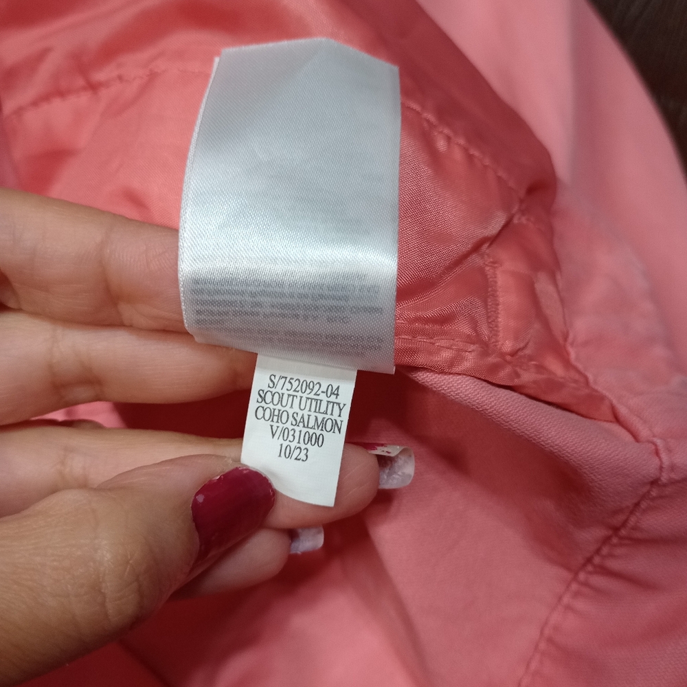 Old Navy Cinched Waist Utility Jacket In Salmon - Picture 8 of 10